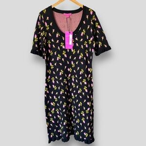 Betsey  Johnson Chelsea Midi Dress Punk Glo